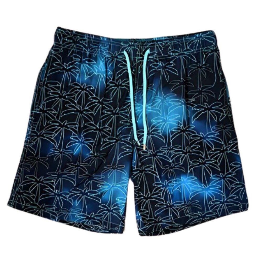 🌴 Capelle Men's Palm Tree Swim Trunks - Size Large 🌊